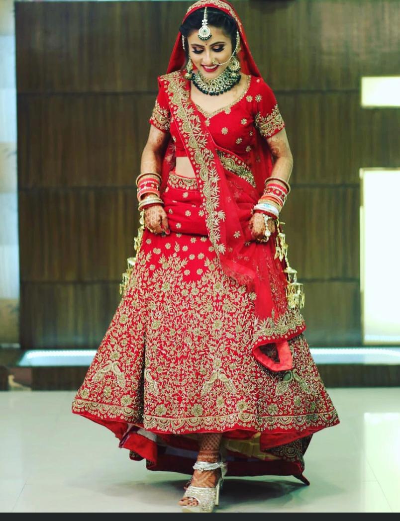 Bridal transformation by the Best Bridal Makeup Artist In Dehradun