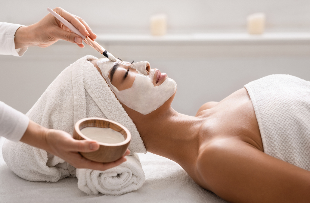 Facial treatment.