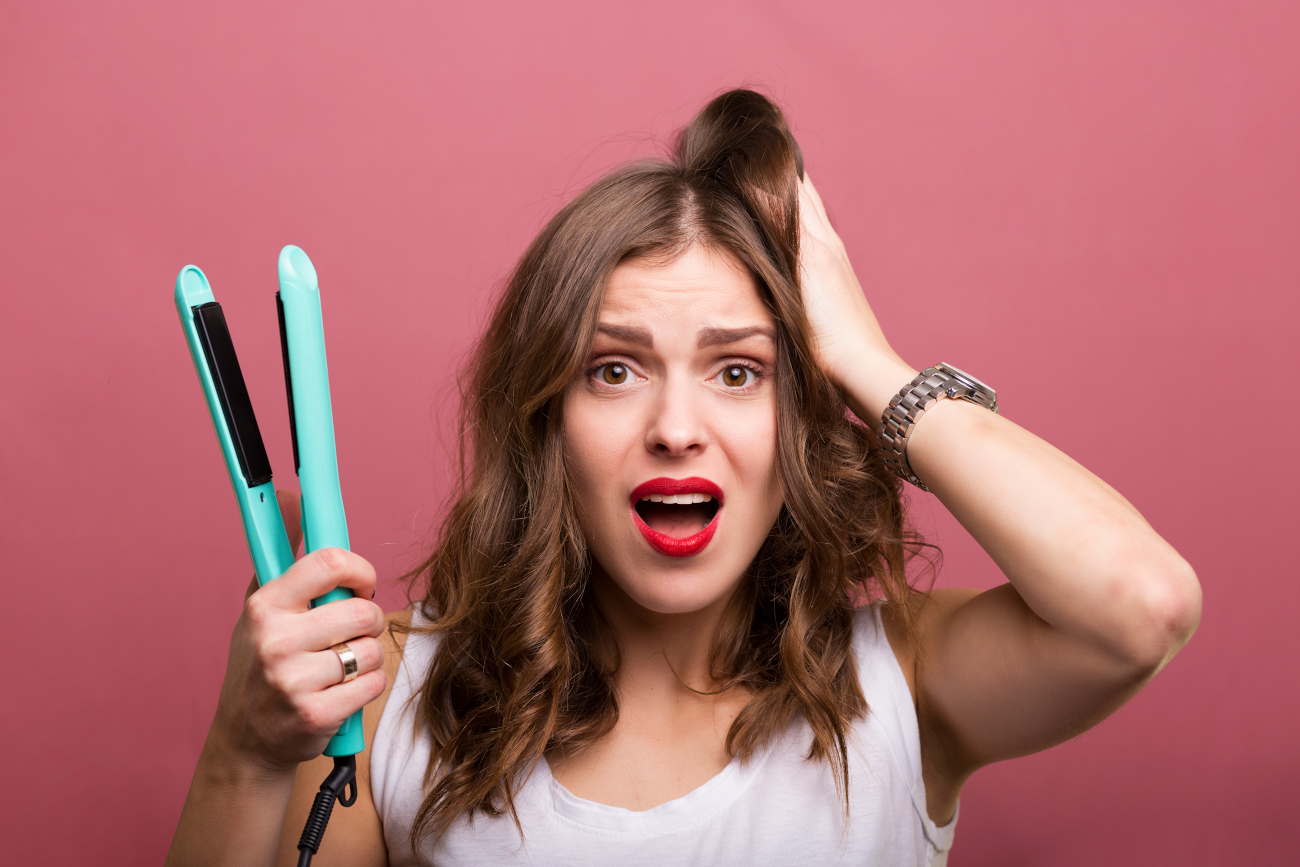 Hair damage due to heat