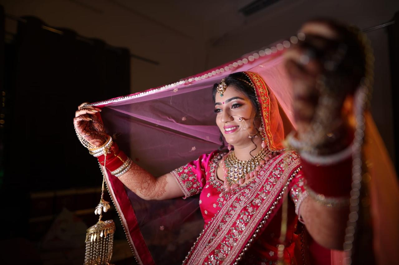 Bridal makeup by makeovers by sugandha