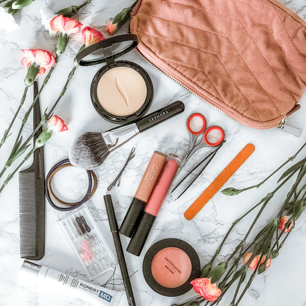 makeup bag essentials for women